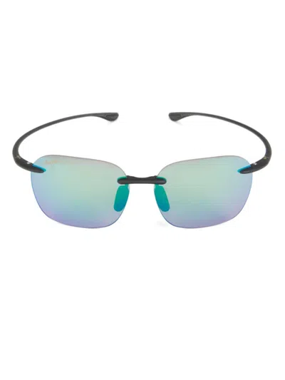 Maui Jim Men's 50mm Rimless Sunglasses In Black