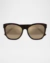 Maui Jim Men's Alulu Acetate Cat-eye Sunglasses In Brown