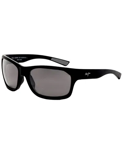 Maui Jim Men's Ano Nui 63mm Sunglasses In Black