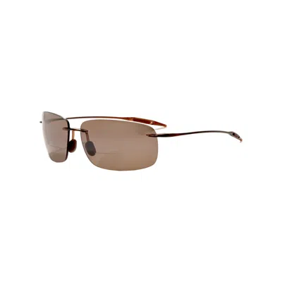 Maui Jim Men's Breakwall 64 Mm Brown Reading Sunglasses