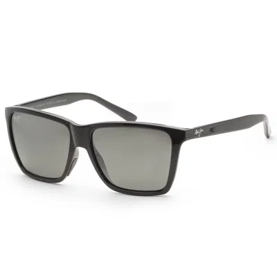 Maui Jim Men's Cruzem 57 Mm Black Sunglasses