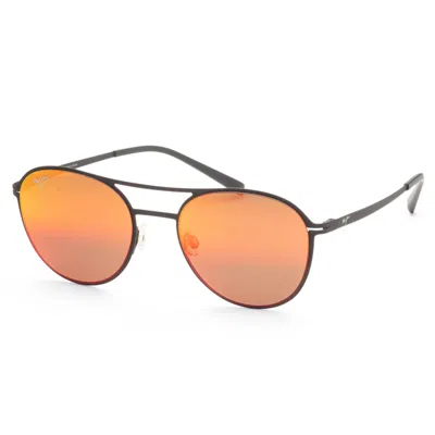 Maui Jim Men's Half Moon 53 Mm Black Sunglasses