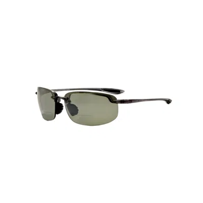 Maui Jim Men's Hookipa 57 Mm Grey Reading Sunglasses