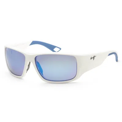 Maui Jim Men's Keha 63 Mm White Sunglasses