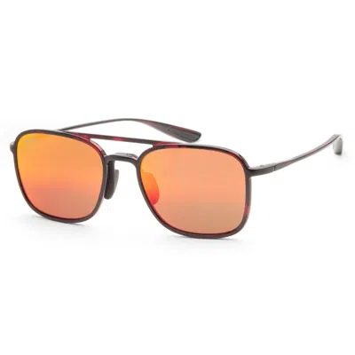 Maui Jim Men's Keokea 55 Mm Red Sunglasses