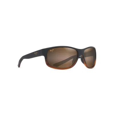 Maui Jim Men's  Kaiwi Channel H840-25c Sunglasses In Brown
