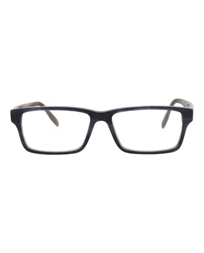 Pre-owned Maui Jim Men's  Squareframe Acetate Optical Frames In Blue Blue Transparent (mjo2120/03g)