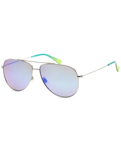 Maui Jim Men's Mj0665s 59mm Polarized Sunglasses In Silver