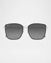 Maui Jim Men's Tiger Lily Titanium And Acetate Square Sunglasses In Black