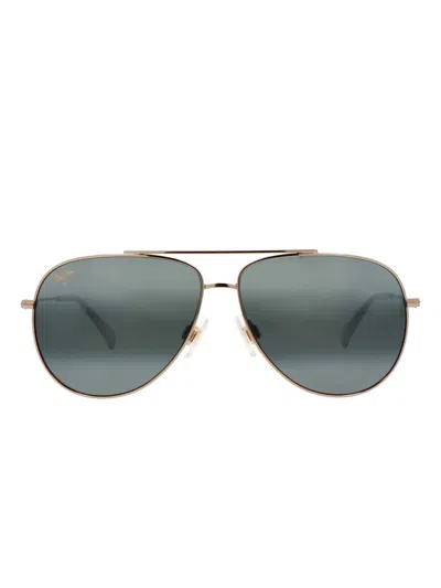 Maui Jim Metal-frame Sunglasses In Gold