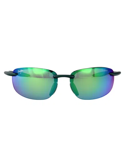 Maui Jim Metal Matte Green Nylon Sunglasses