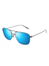 Maui Jim Mikioi Square Sunglasses In Blue