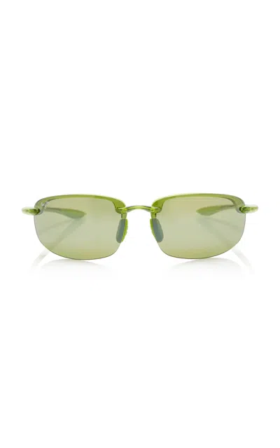 Maui Jim Miona Shield Sunglasses In Green