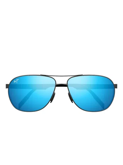 Maui Jim Mirrored Sunglasses In Blue