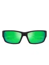 Maui Jim Mirrored Sunglasses In Green