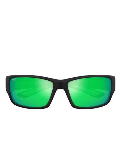 Maui Jim Mirrored Sunglasses In Green