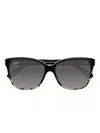 Maui Jim Mj0744s Cat-eye Sunglasses In Black