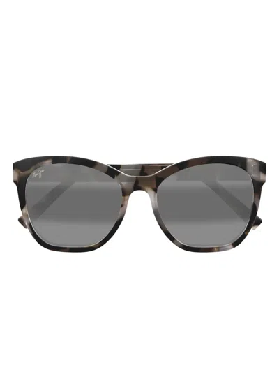 Maui Jim Mj0878s Tortoiseshell Sunglasses In Gray