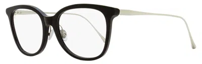 Maui Jim Mjo2221 Rounded Square Metal-trim Acetate Eyeglasses In Black