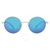 Maui Jim Mokupuni Blue Hawaii Round Unisex Sunglasses B888-17 52