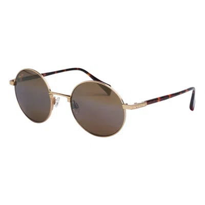 Maui Jim Mokupuni Hcl Bronze Round Unisex Sunglasses H888-16 52 In Brown