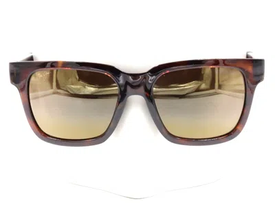 Pre-owned Maui Jim Mongoose Gloss Tortoise Classi Polarized Sunglasses H540-10utd $299 In Hclb Bronze