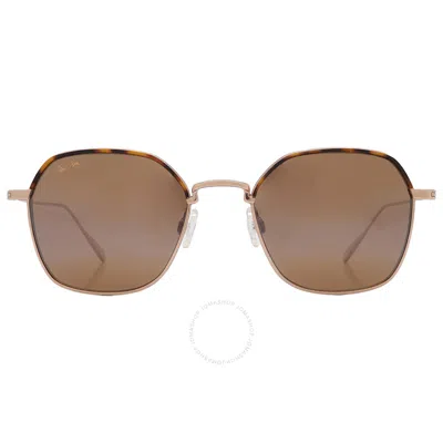 Maui Jim Moon Doggy Hcl Bronze Square Unisex Sunglasses H874-16 52