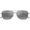 Maui Jim Naauao 58mm Polarizedplus2® Aviator Sunglasses