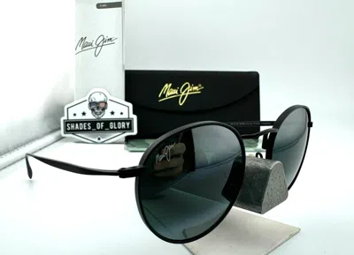 Pre-owned Maui Jim Nautilus Mj 544-2m Titanium Black Neutral Grey Polarized Sunglasses