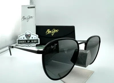 Pre-owned Maui Jim Noni Mj 854-02 Titanium Gunmetal Neutral Grey Polarized Sunglasses