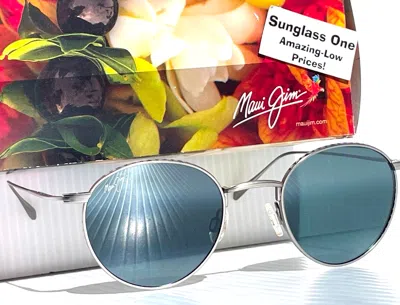 Pre-owned Maui Jim North Star Silver Titanium Polarized Grey Lens Sunglass 757-17m In Gray