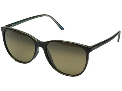 Maui Jim Ocean Fashion Sunglasses Tortoise/peacock/hcl Bronze: One Size In Brown
