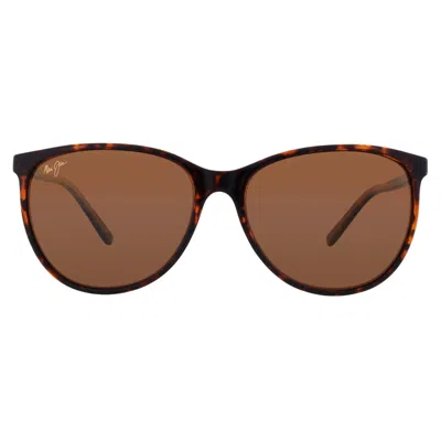 Maui Jim Ocean Hcl Bronze Oval Ladies Sunglasses Mj723 10a 58 In ["brown"]