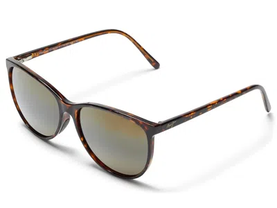 Maui Jim Ocean Polarized Fashion Sunglasses Shiny Dark Havana: 57mm In Brown