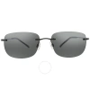 Maui Jim Ohai Neutral Grey Wrap Unisex Sunglasses 334-02 59 In Black / Grey