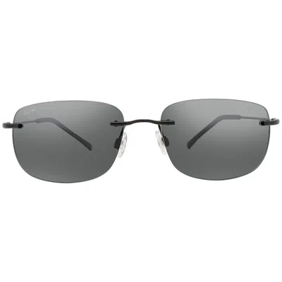 Maui Jim Ohai Neutral Grey Wrap Unisex Sunglasses 334-02 59 In Gray