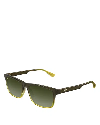 Maui Jim Okina Rectangle Sunglasses, 55mm In Multi