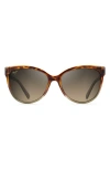 Maui Jim Olu Olu Hcl Bronze Butterfly Ladies Sunglasses Hs537-10a 57 In Tortoise With Tan/hcl Bronze
