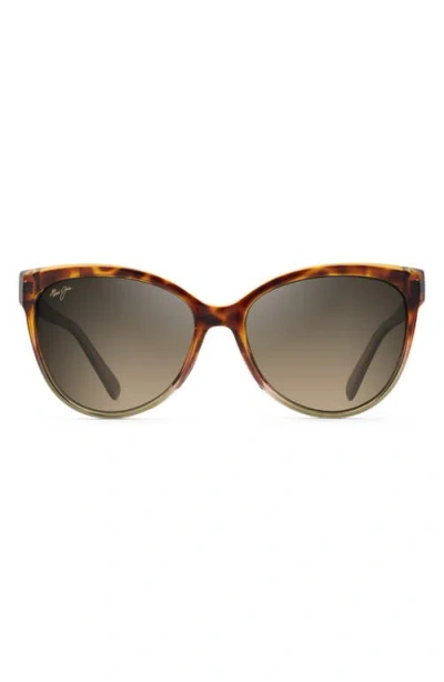 MAUI JIM MAUI JIM 'OLU 'OLU 57MM POLARIZED CAT EYE SUNGLASSES