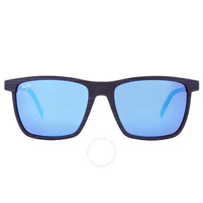 Maui Jim One Way Blue Hawaii Rectangular Men's Sunglasses B875-03 55
