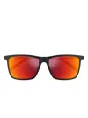 Maui Jim One Way Square-frame Sunglasses In Red