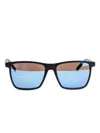 Maui Jim One Way Square Sunglasses In Blue
