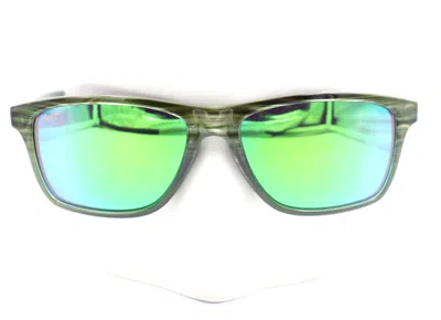 Pre-owned Maui Jim Onshore Olive Stripe Fade Green Sunglasses Gm798-15c $279 In Mauigreen