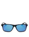 Maui Jim Onshore Polarized Rectangular Sunglasses, 58mm In Blue Black Stripe Fade/blue Hawaii Gradi