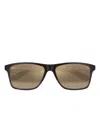 Maui Jim Onshore Wood-effect Square Sunglasses In Brown