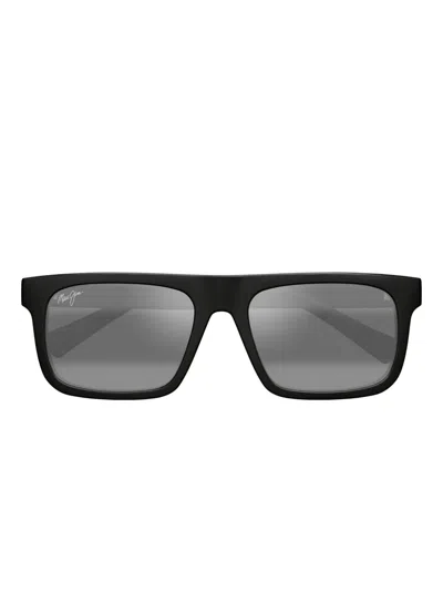 Maui Jim 'opio Square-frame Sunglasses In Black