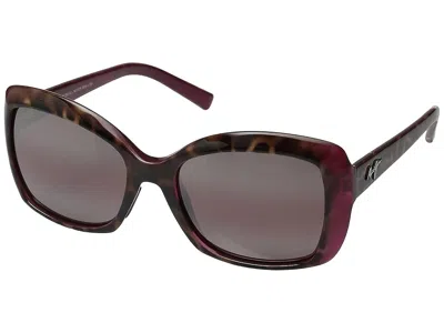Maui Jim Orchid Polarized Fashion Sunglasses Tortoise/raspberry/maui Rose: One Size In Multi