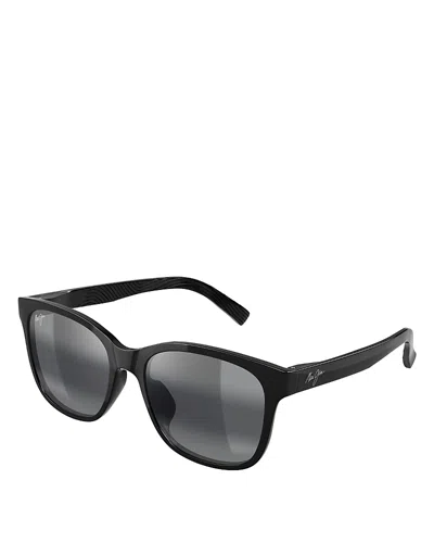 Maui Jim Owelo Polarized Square Sunglasses, 56mm In Yellow
