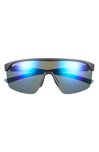 Maui Jim Paluna 99mm Polarizedplus2® Semi-rimless Sunglasses In Black