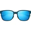 Maui Jim Paulele Af 57mm Polarizedplus2® Round Sunglasses In Blue/blue Hawaii
